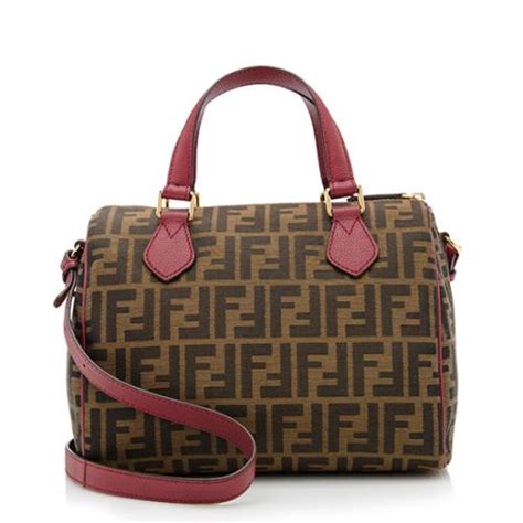 fendi burgundy boston bag|fendi boston bag zucca.